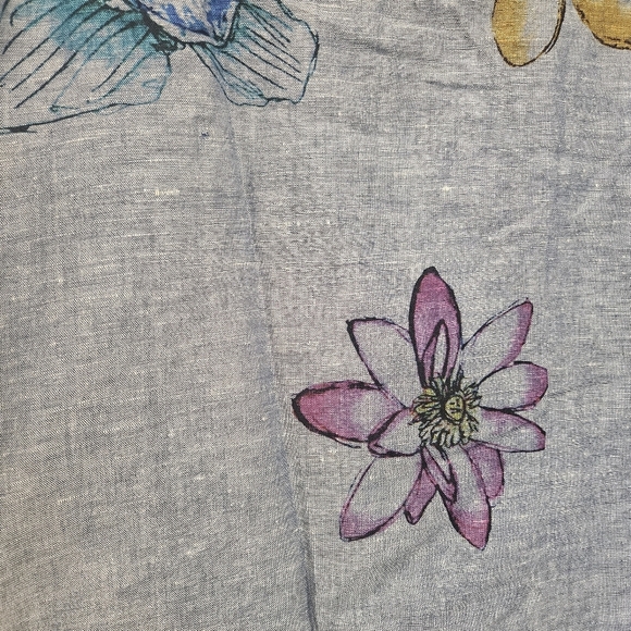 Mens Haupt Germany XL Woven Linen Cotton Button Down Shirt Floral Modern Fit NWT - Picture 11 of 14